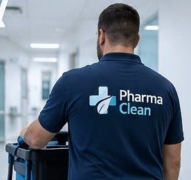 PharmaClean medewerker aan het werk in een zorginstelling